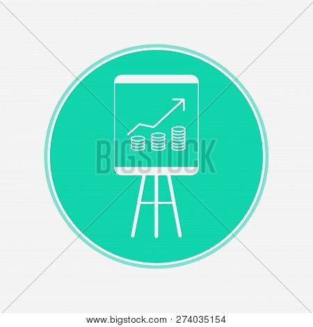 Revenue Icon Vector, Filled Flat Sign, Solid Pictogram Isolated On White. Symbol, Logo Illustration.