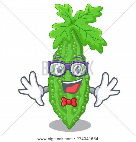 Geek Bitter Melon Gourd On Shape Cartoon