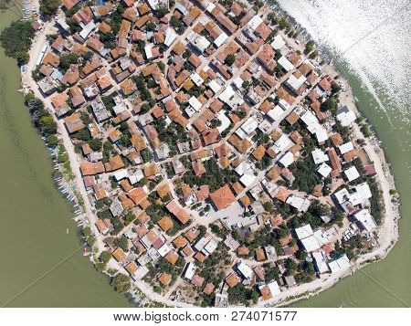Aerial View Of Golyazi Peninsula At Bursa / Turkey