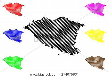 Malacca (states And Federal Territories Of Malaysia, Federation Of Malaysia) Map Vector Illustration