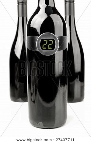 Rote Weinthermometer