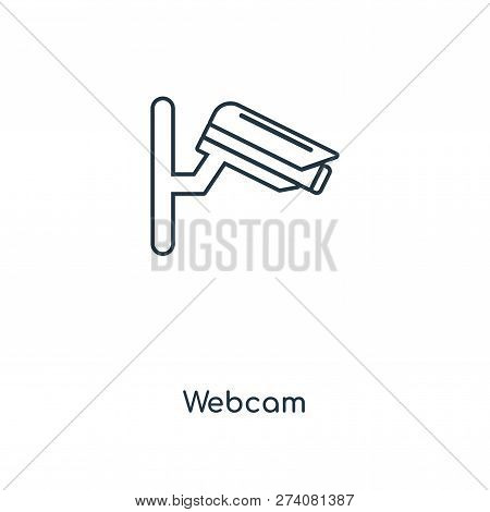 Webcam Icon In Trendy Design Style. Webcam Icon Isolated On White Background. Webcam Vector Icon Sim