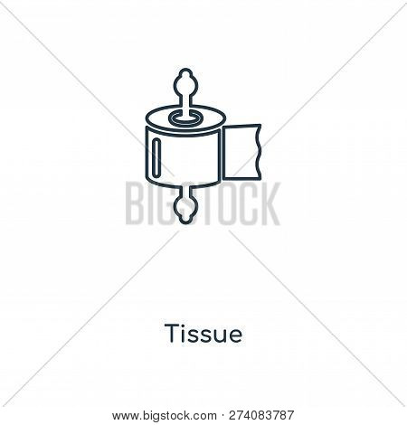 Tissue Icon In Trendy Design Style. Tissue Icon Isolated On White Background. Tissue Vector Icon Sim
