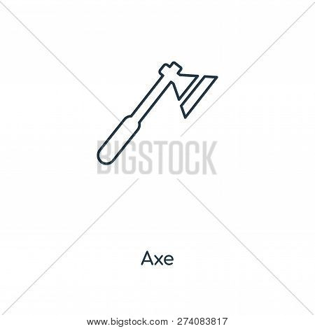 Axe Icon In Trendy Design Style. Axe Icon Isolated On White Background. Axe Vector Icon Simple And M