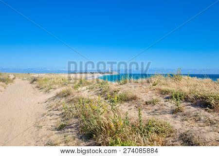 Lighthouse In Cape Trafalgar From Country Next To Zahora Beach