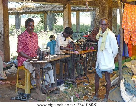 Puri, Odisha, India Nov 15, 2017 At The Morning Market At The Countryside Of India Some People Make 