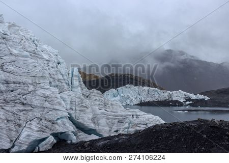 Beautiful Pastoruri Glacier In The Andes In Peru