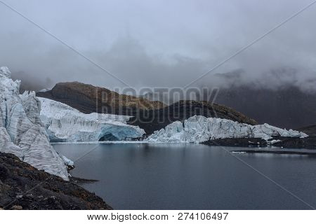 Beautiful Pastoruri Glacier In The Andes In Peru