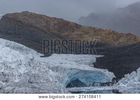 Beautiful Pastoruri Glacier In The Andes In Peru