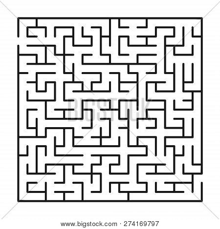 Abstract Maze / Labyrinth With Entey And Exit. Vector Labyrinth 247.