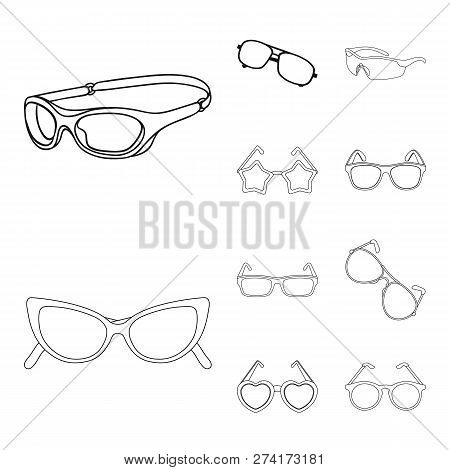 Vector Design Of Summer And Beach Sign. Collection Of Summer And Fashion Vector Icon For Stock.