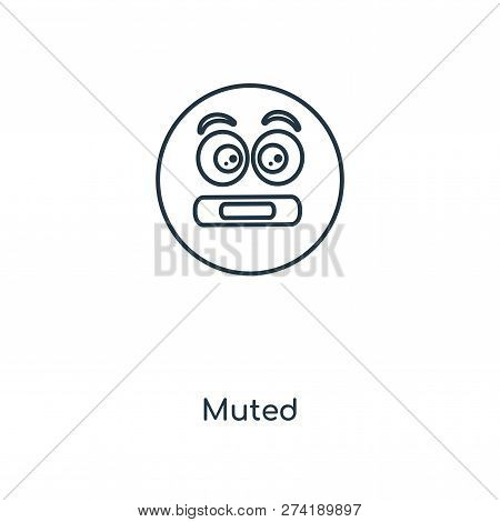 Muted Icon In Trendy Design Style. Muted Icon Isolated On White Background. Muted Vector Icon Simple
