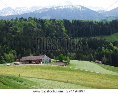 Farms And Pastures Of The Zürchersmühle Village - Canton Of Appenzell Ausserrhoden, Switzerland