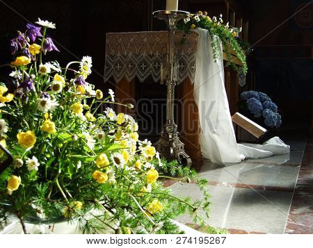 Decoration In A Church Of The Zürchersmühle Village - Canton Of Appenzell Ausserrhoden, Switzerland