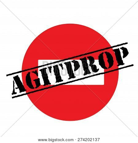 Agitprop Advertising Sticker, Label, Stamp On White