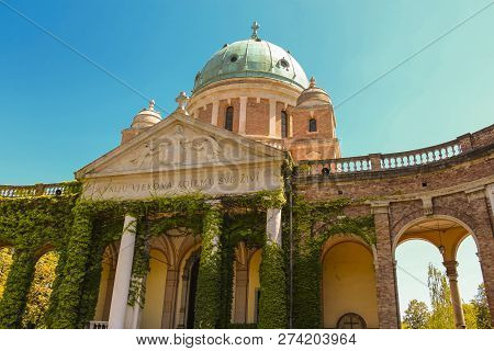 Zagreb, Croatia - 2013: Mirogoj Cemetery - The Construction Of The Arcades, The Cupolas, And The Chu