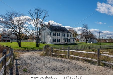 Middletown New Jersey - November 3 - The Historic Seabrook Wilson Home Dating Back To 1720 As Seen O