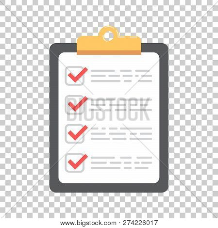 To Do List Icon. Checklist, Task List Vector Illustration In Fla