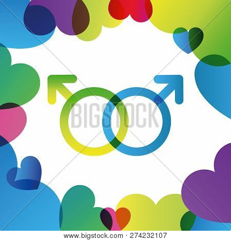 Valentine Day Instagram Card In Trendy Color Transition Style