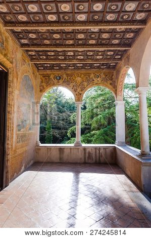 Padula, Italy - September 2018 : Certosa Di San Lorenzo. Padula Italy. Padula Charterhouseitaly