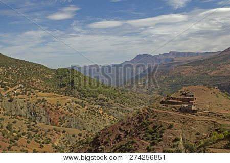A View Over The Atlas Mountains In Morocco