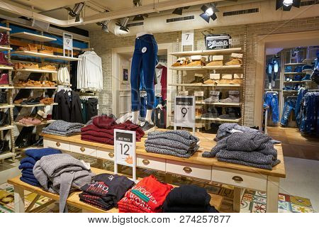 ROME, ITALY - CIRCA NOVEMBER, 2017: interior shot of Alcott store in Rome. 