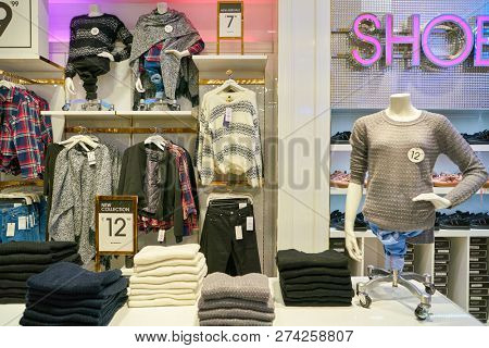 ROME, ITALY - CIRCA NOVEMBER, 2017: interior shot of Alcott store in Rome. 