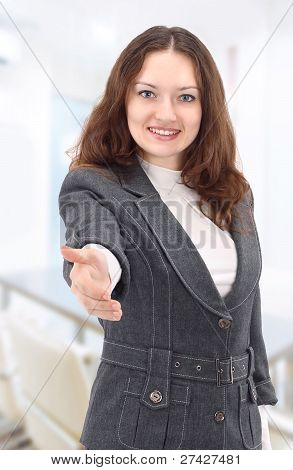 young smiling business woman