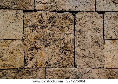 Coloured Stone Wall Texture Background Material, Pattern, Surface