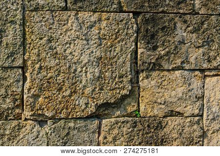 Coloured Stone Wall Texture Background Material, Pattern, Surface