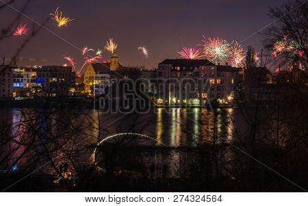Fireworks In The Sky On New Years Eve In Berlin