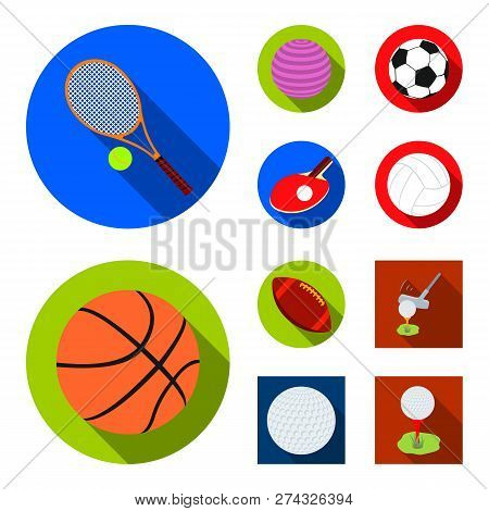 Vector Illustration Of Ball And Soccer Symbol. Collection Of Ball And Basketball Stock Symbol For We