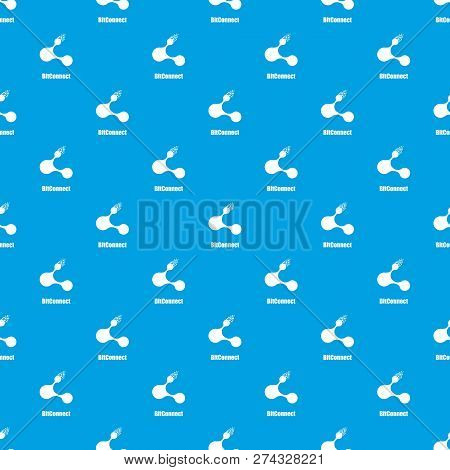 Bitconnect Pattern Seamless Blue Repeat For Any Use