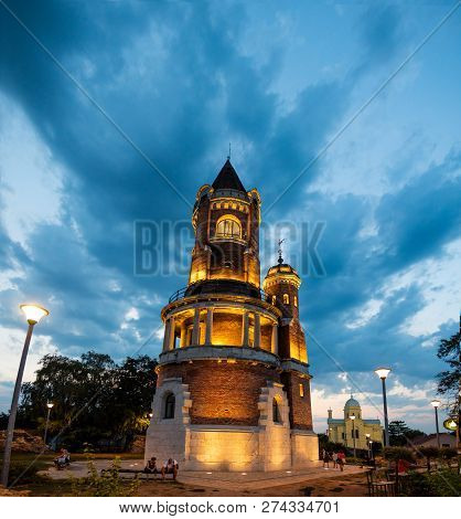 Belgrade, Serbia - August 17, 2018: The Millennium Tower Known As Gardos Tower Located In Zeumun Cou