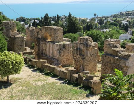 Carthago Ruins Of Capital City Of The Ancient Carthaginian Civilization. Unesco World Heritage Site.