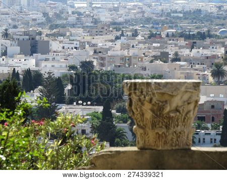 Carthago Ruins Of Capital City Of The Ancient Carthaginian Civilization. Unesco World Heritage Site.