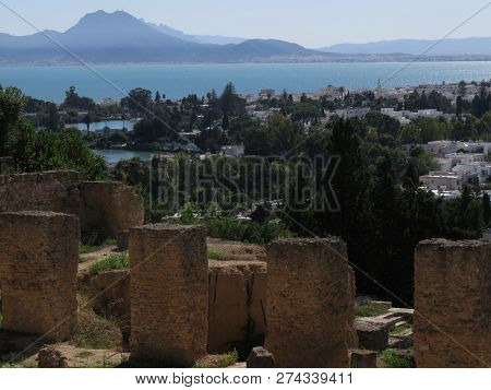 Carthago Ruins Of Capital City Of The Ancient Carthaginian Civilization. Unesco World Heritage Site.