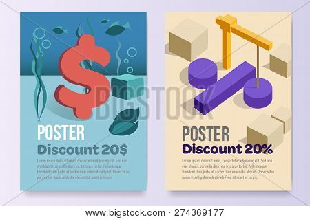 Posters Set Promotion A4 Paper Afisha Sell Stock