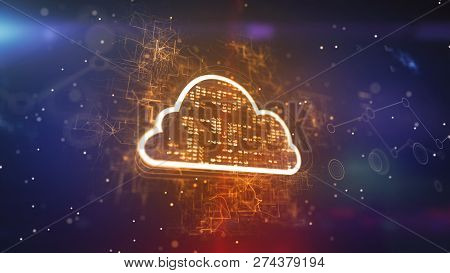 Dazzling Abstract Golden Cloud Cpu