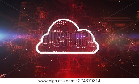 Glittering Cyber Purple Cloud Cpu
