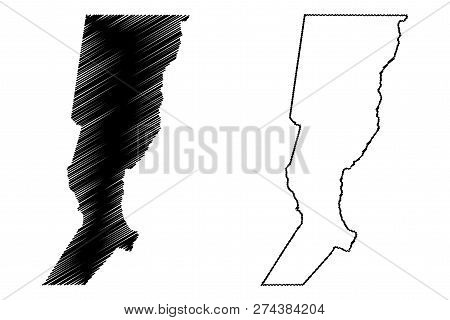 Santa Fe (region Of Argentina, Argentine Republic, Provinces Of Argentina) Map Vector Illustration, 