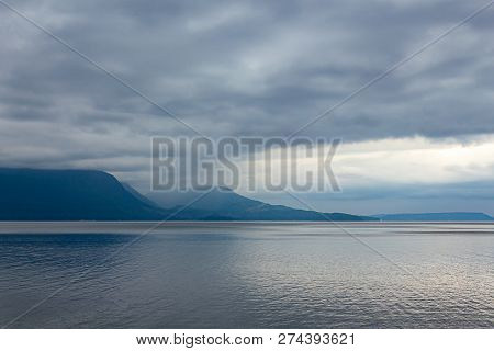 Early Morning On The Puget Sound Underheavy Cloudcover