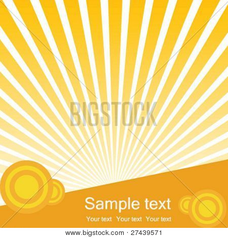 Sunburst Vektor Hintergrund