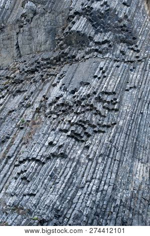 Place Of Interest In Czech Switzerland: Basalt Rock.