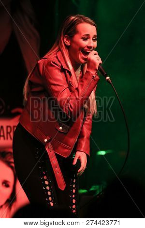 NEW YORK - DEC 13: Gabby Barrett performs in concert at Irving Plaza on December 13, 2018 in New York City
