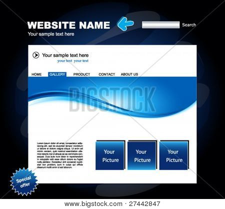 Modèle de conception pour le vecteur Web site