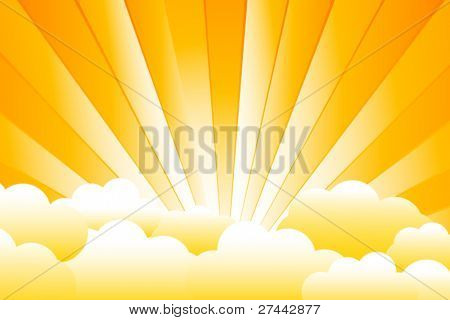 Sunburst vettoriale