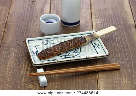 soba miso, burnt miso(soybean paste) with roasted buckwheat seeds, japanese food