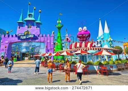 World Famous Park Universal Studios In Hollywood.