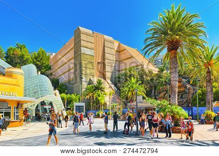 World Famous Park Universal Studios In Hollywood.